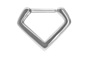 Pointed Septum Daith Clicker Ring V-shape piercinginspiration®