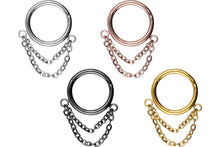 Upload the image to the gallery viewer, Clicker Ring 2 chains piercinginspiration®
