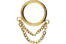 Upload the image to the gallery viewer, Clicker Ring 2 chains piercinginspiration®