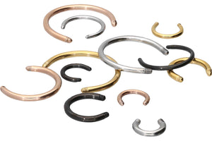Hufeisen Ring Barbell ohne Kugeln Chirurgenstahl piercinginspiration®