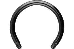 Titanium horseshoe ring barbell without balls piercinginspiration®