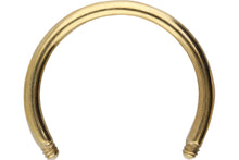 Load the image into the gallery viewer, Titanium Horseshoe Ring Barbell without balls piercinginspiration®