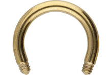 Load the image into the gallery viewer, Horseshoe Ring Barbell without Surgical Steel Balls piercinginspiration®