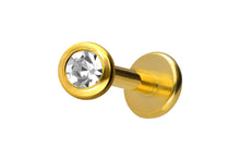 Upload the picture to the gallery viewer, Titanium Crystal Round Labret Ear Piercing piercinginspiration®