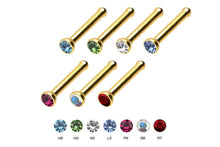 Upload the image to the Gallery Viewer, Basic Crystal Nose Stud, Surgical Steel piercinginspiration®