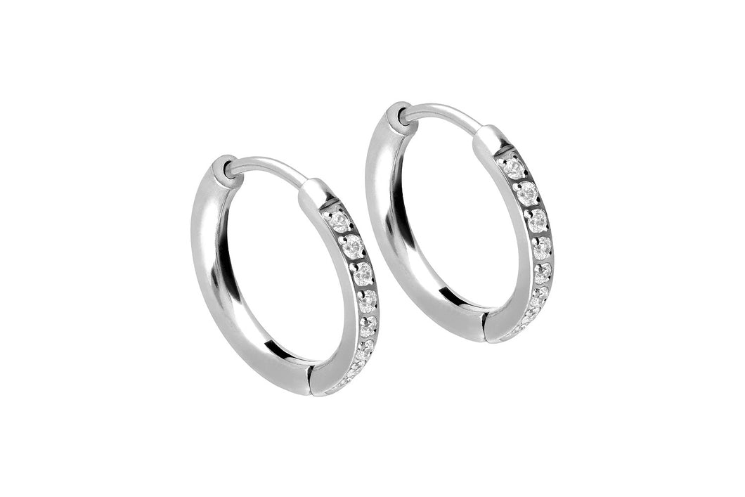 Kreolen Multiple Kristalle Clicker Ring Paar Ohrringe piercinginspiration®