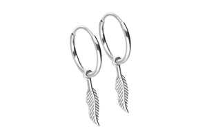 Creoles Feather Clicker Ring Pair of Earrings piercinginspiration®