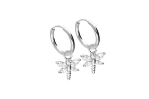 Kreolen Libelle Clicker Ring Paar Ohrringe piercinginspiration®