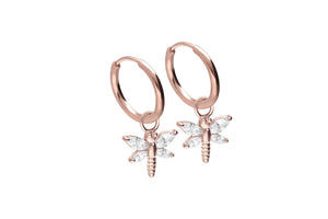 Kreolen Libelle Clicker Ring Paar Ohrringe piercinginspiration®