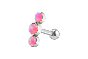 3 opal ear piercing studs piercinginspiration®