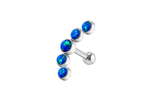 5 opal ear piercing studs piercinginspiration®