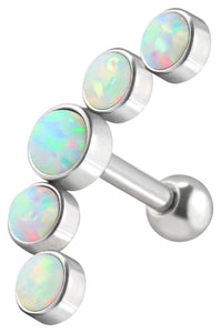 5 opal ear piercing studs piercinginspiration®