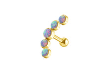 Upload the picture to the gallery viewer, 5 Opal Ear Piercing Studs piercinginspiration®