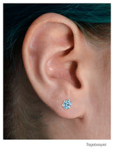 Upload the picture to the gallery viewer, 7 Crystals Flower Ear Piercing Studs piercinginspiration®