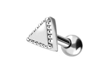 Upload the picture to the gallery viewer, triangle balls ear piercing piercinginspiration®