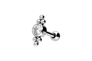 Crystal mini 6 balls ear piercing piercinginspiration®