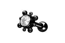 Load image into gallery viewer, Square Mini Flower Balls Crystal Ear Piercing piercinginspiration®
