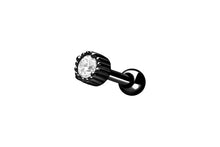 Load image into gallery viewer, Crystal Pudding Balls Ear Piercing Barbell piercinginspiration®