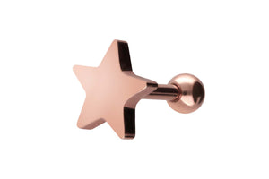 Star ear piercing barbell piercinginspiration®