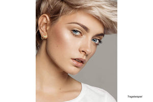 Wing crystal chain ear piercing industrial piercinginspiration®