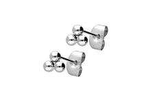 Upload the picture to the gallery viewer, 3 balls flower stud earrings pair piercinginspiration®