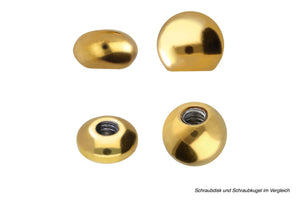 Titan screw disc flat replacement ball piercinginspiration®