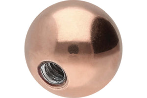 Sfera di ricambio per sfere con vite a ricircolo di sfere filettata in titanio piercinginspiration®
