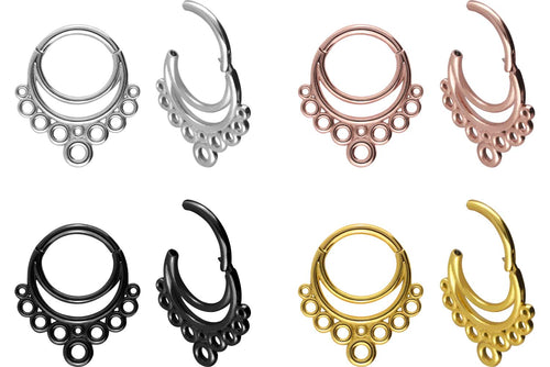 Clicker Doppel Ring Kreise piercinginspiration®