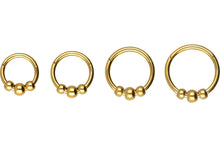 Upload the image to the gallery viewer, 3 balls clicker ring piercinginspiration®
