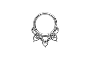 Oriental Herzen Ring Clicker piercinginspiration®