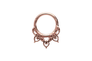 Oriental Herzen Ring Clicker piercinginspiration®