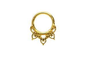 Oriental Herzen Ring Clicker piercinginspiration®