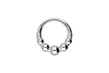 Upload the image to the gallery viewer, 5 balls clicker ring piercinginspiration®