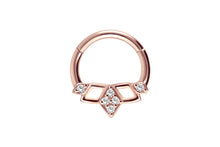 Load the image into the gallery viewer, Crystal Oriental Ring Clicker piercinginspiration®
