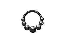 Load the image into the gallery viewer, 7 Flat Balls Clicker Ring piercinginspiration®