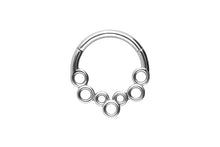 Load the image into the gallery viewer, clicker ring 7 circles piercinginspiration®