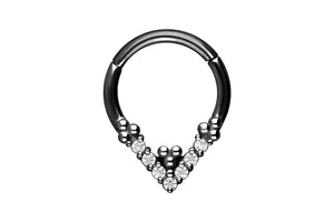 Spitz ball crystal clicker ring piercinginspiration®