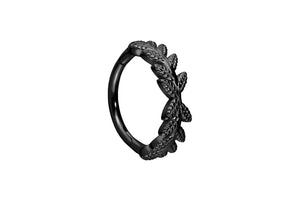 Wreath of leaves clicker ring piercinginspiration®