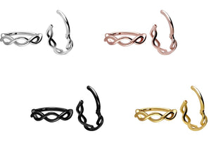 Geflochten Doppelt Gedreht Clicker Ring piercinginspiration®