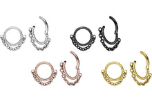 Load the image into the Gallery Viewer, Clicker Ring Necklace Rotated piercinginspiration®