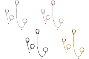 Industrial Handschellen Kristalle Clicker Ring piercinginspiration®