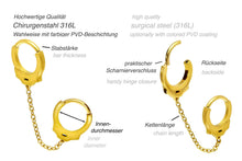 Carica l'immagine nel visualizzatore della galleria, Industrial Handcuffs Clicker Ring piercinginspiration®