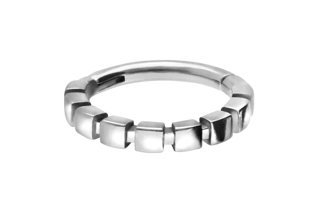Clicker Ring Würfel Design piercinginspiration®