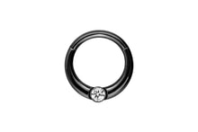 Load the image into the gallery viewer, Set Ball Crystal Clicker Ring piercinginspiration®