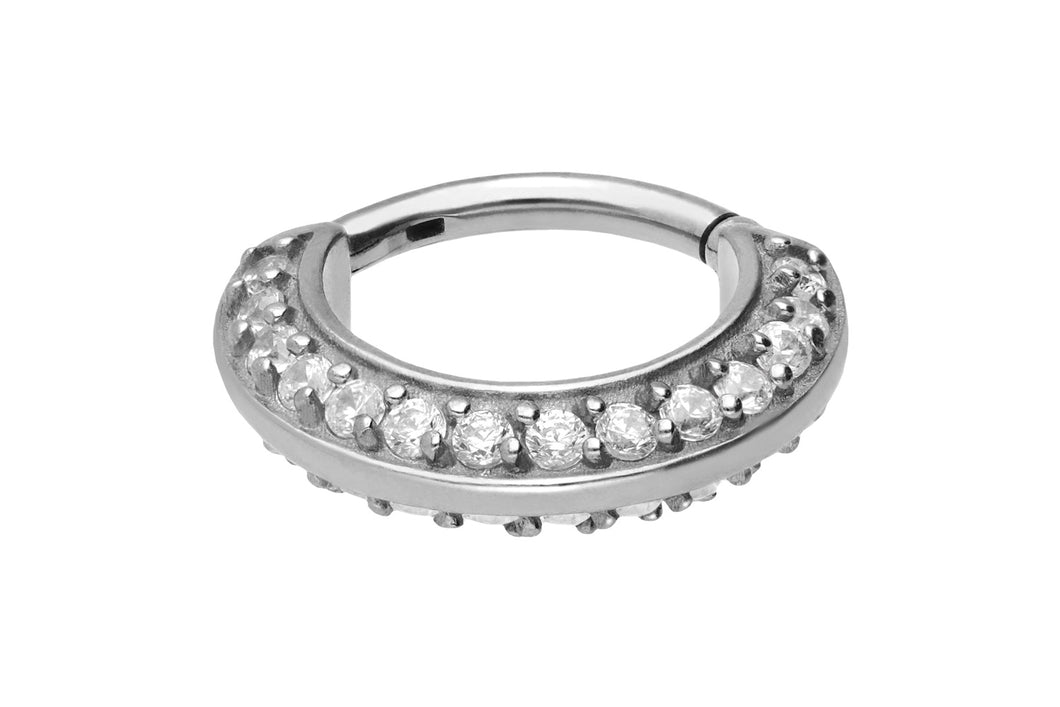 Multiple Kristalle Ring Clicker Beidseitig piercinginspiration®