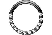Upload the image to the gallery viewer, Clicker Ring 14 epoxy crystals segment ring piercinginspiration®