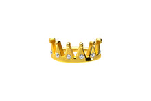 Sube la imagen al visor de la galería, Crown Crystals Clicker Ring piercinginspiration®