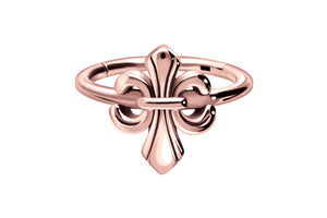 Heraldic Lily Clicker Ring piercinginspiration®