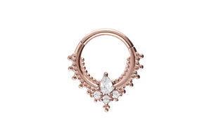 Oriental Kugeln Kristalle Clicker Ring piercinginspiration®