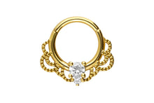 Suba la imagen al visor de la galería, Oriental Crystal Ring Clicker piercinginspiration®